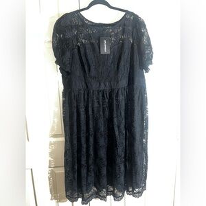 New Xpluswear black Lace Plus Size dress